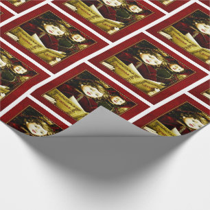 Vintage Carolers in Deep and Golds jul Presentpapper