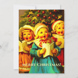 Vintage Carolers Singing Hymns jul