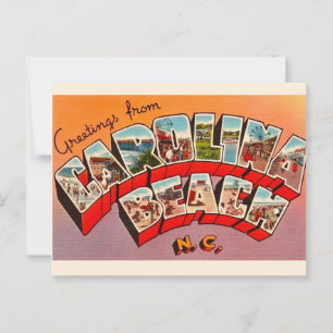 Vintage Carolina Beach vykort