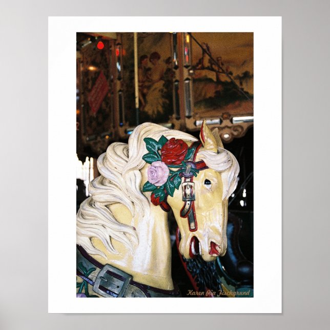 Vintage Carousel Horse Poster (Framsidan)