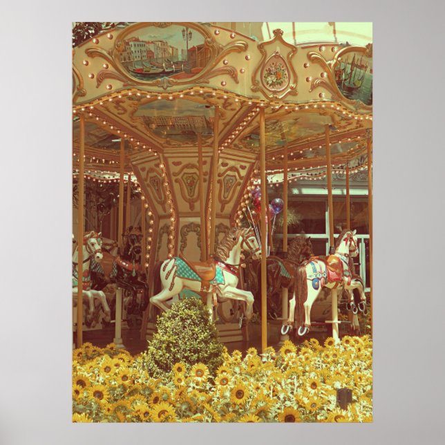 Vintage Carousel Poster (Framsidan)