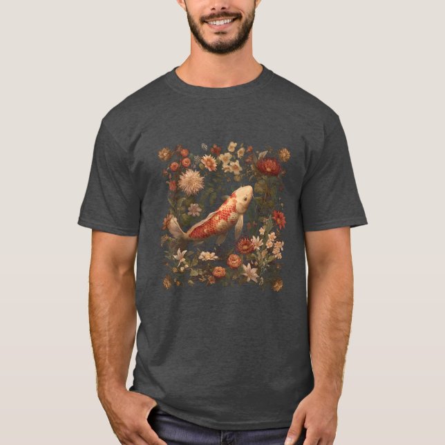 Vintage Carp Koi T Shirt (Framsida)
