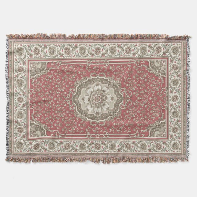 Vintage Carpet 7 - Throw Blanket Filt (Framsidan)