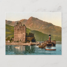 Vintage Carrick Castle Scotland Vykort