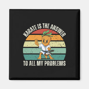 Vintage Carrot Karate är svaret på allt mitt fel Magnet