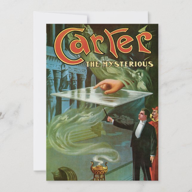 Vintage Carter den Mysterious Magic Poster (Framsida)