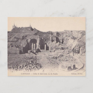 Vintage Carthage, romerska lämningar, Backe i St L Vykort