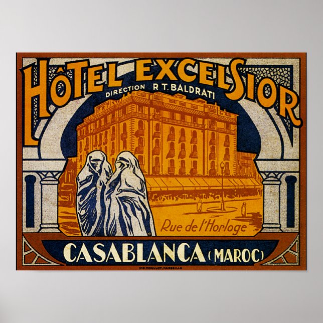 Vintage Casablanca Poster (Framsidan)