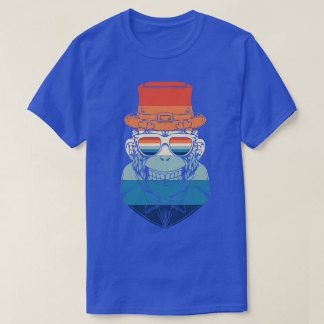 Vintage Casino Player Monkey 1 T Shirt (Design framsida)