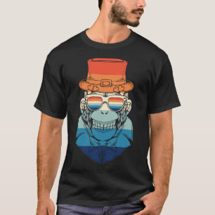 Vintage Casino Player Monkey T Shirt