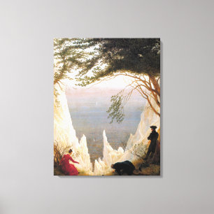 Vintage Caspar Friedrich Chalk Cliffs i Ruegen Canvastryck