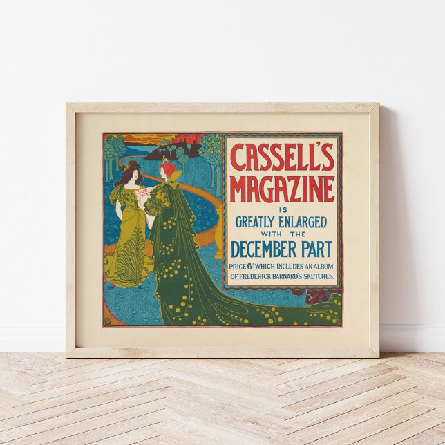 Vintage Cassell's Magazine December 1896 Poster (Skapare uppladdad)