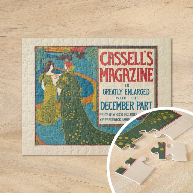 Vintage Cassell's Magazine December 1896 Pussel (Skapare uppladdad)