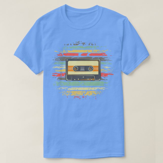 Vintage Cassette-bandmusik älskare T Shirt (Design framsida)