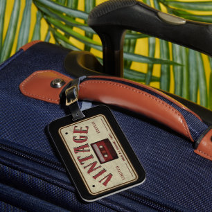 Vintage Cassette Tape Begränsad Edition Music Älsk Bagagebricka