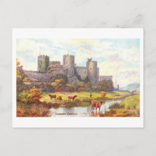 Vintage Castle Conwy  Vykort