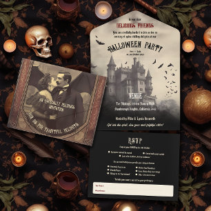 Vintage Castle Dracula Vuxen Halloween