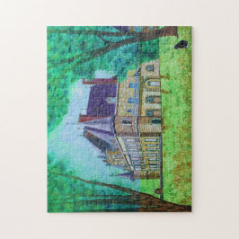 Vintage Castle Hous Fabulous Colorful Romantik Pussel