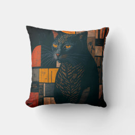 vintage cat 11 kudde