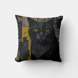 vintage cat 1 kudde