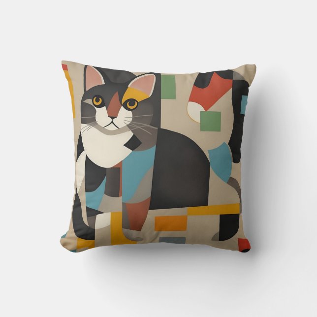 vintage cat 3 kudde (Framsida)