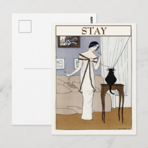 Vintage CAT, ändra text Postkort Vykort