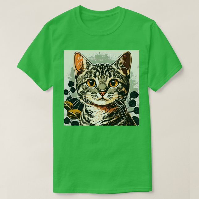 Vintage Cat Cat Retro T Shirt (Design framsida)