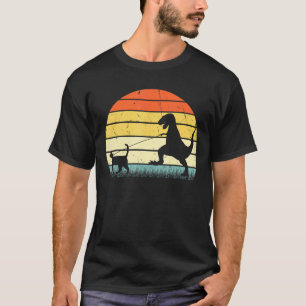 Vintage Cat Dinosaur Retro 60 s 70 Stil Kitten T Shirt