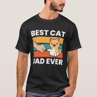 Vintage Cat Far, den ynkliga Cat Pappa All-familje T Shirt