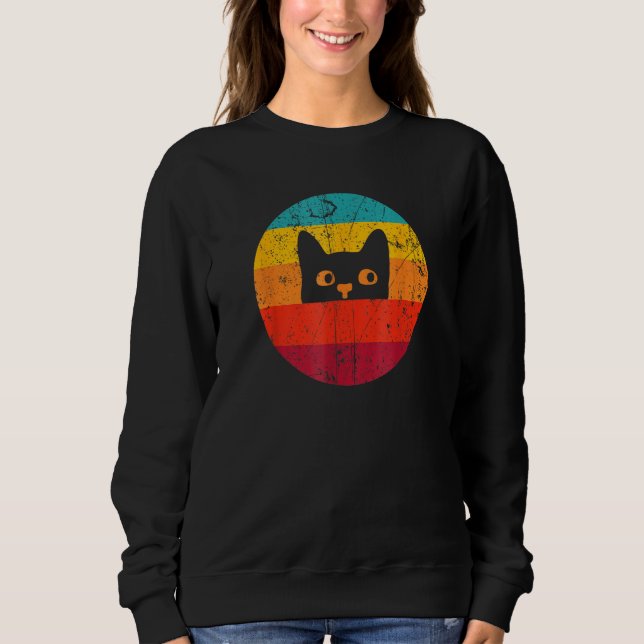 Vintage  Cat  Retro Vintage T Shirt (Framsida)