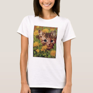 Vintage Cat Show Postcard Louis Wain Illustration T Shirt
