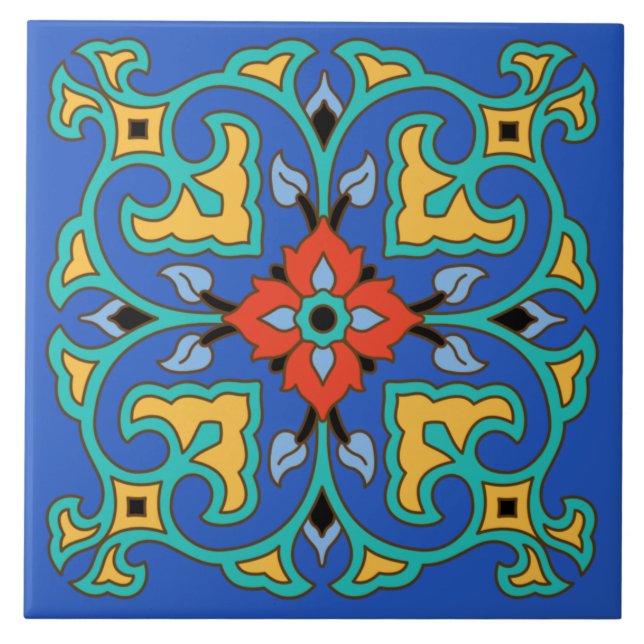 Vintage Catalina Island Tile Kakelplatta (Framsidan)