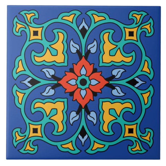 Vintage Catalina Island Tile Kakelplatta (Framsidan)