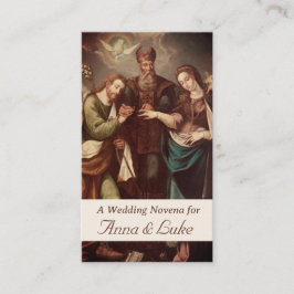 Vintage Catholic Personalized Wedding Prayer Card
