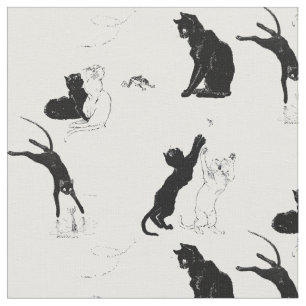 Vintage Cats av Théophile Steinlen Tyg