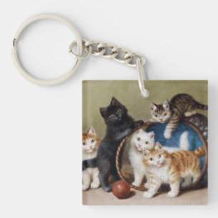 Vintage Cats Kittens Sophie Sperlich Red Boll