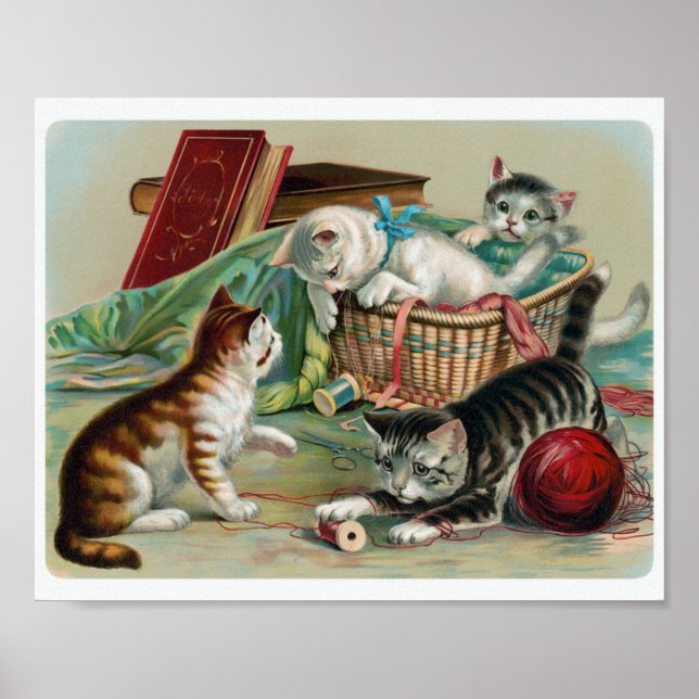 Vintage Cats Poster (Framsidan)