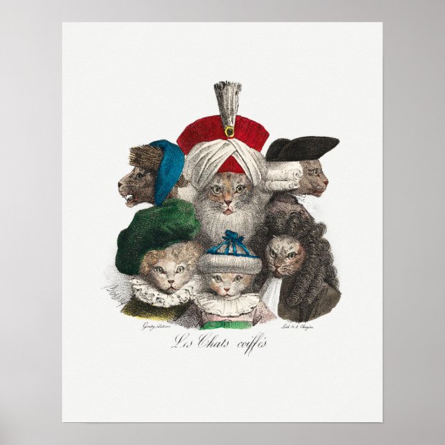 Vintage Cats Poster (Framsidan)