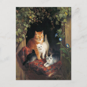Vintage Cats vykort