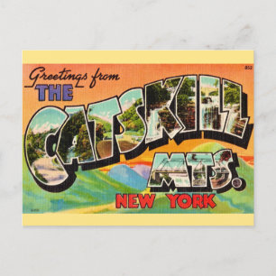 Vintage Catskill Mountains Hälsningar Vykort