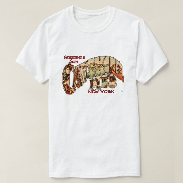 Vintage Catskill Mtns T-Shirt (Design framsida)
