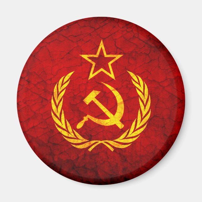 Vintage CCCP-flagga Magnet (Framsidan)