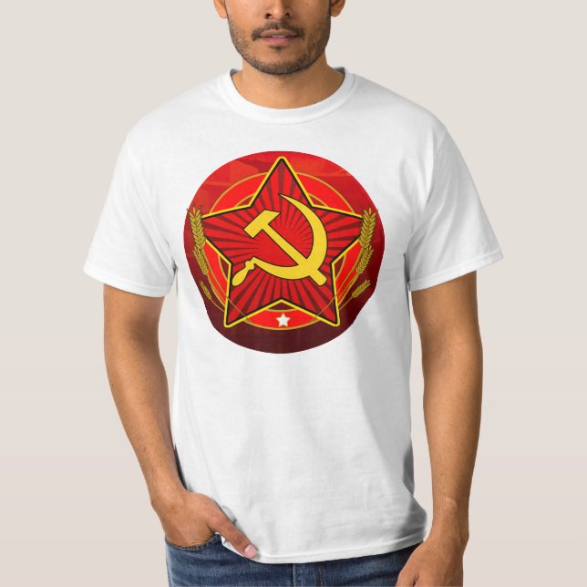 Vintage CCCP hammaren och skäran Tröja (Framsida)