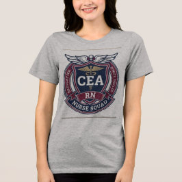 Vintage CEA RN Sjuksköterska Squad Emblem Märke t- T Shirt