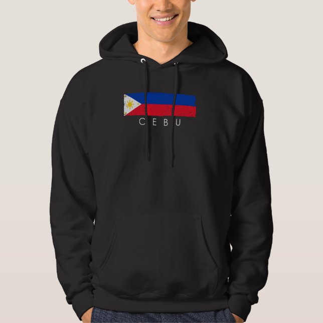 Vintage Cebu Philippines Vacation Filippinerna Kär Hoodie (Framsida)