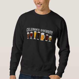 Vintage Celebrate Diversity Drinking Brew Craft Be Lång Ärmad Tröja