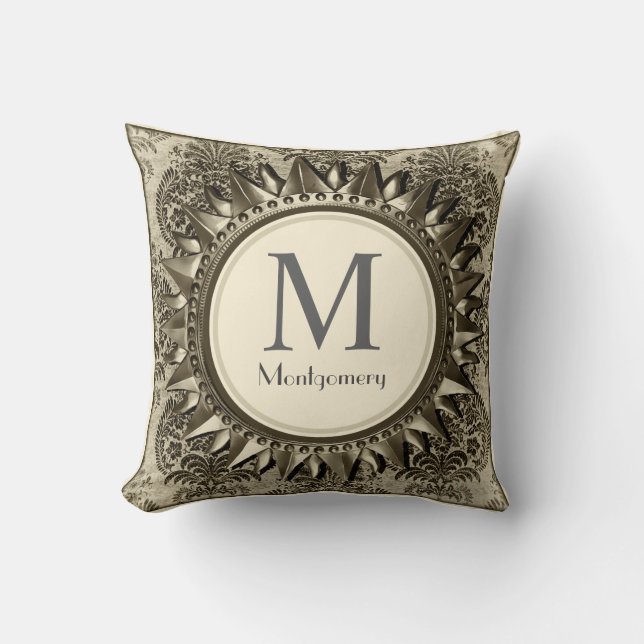 Vintage Celestial Antique Sol Ram - Personlig Kudde (Framsida)