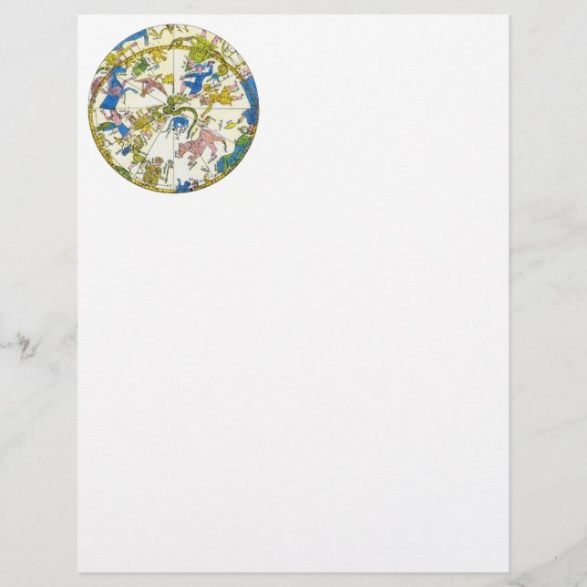 Vintage Celestial, arabisk sfär, konstellationer (Framsida)