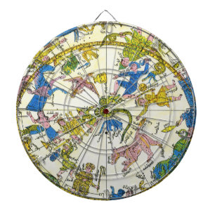 Vintage Celestial, arabisk sfär, stjärnbilder Darttavla