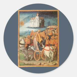 Vintage Celestial astronomi Heavens astronomi Runt Klistermärke